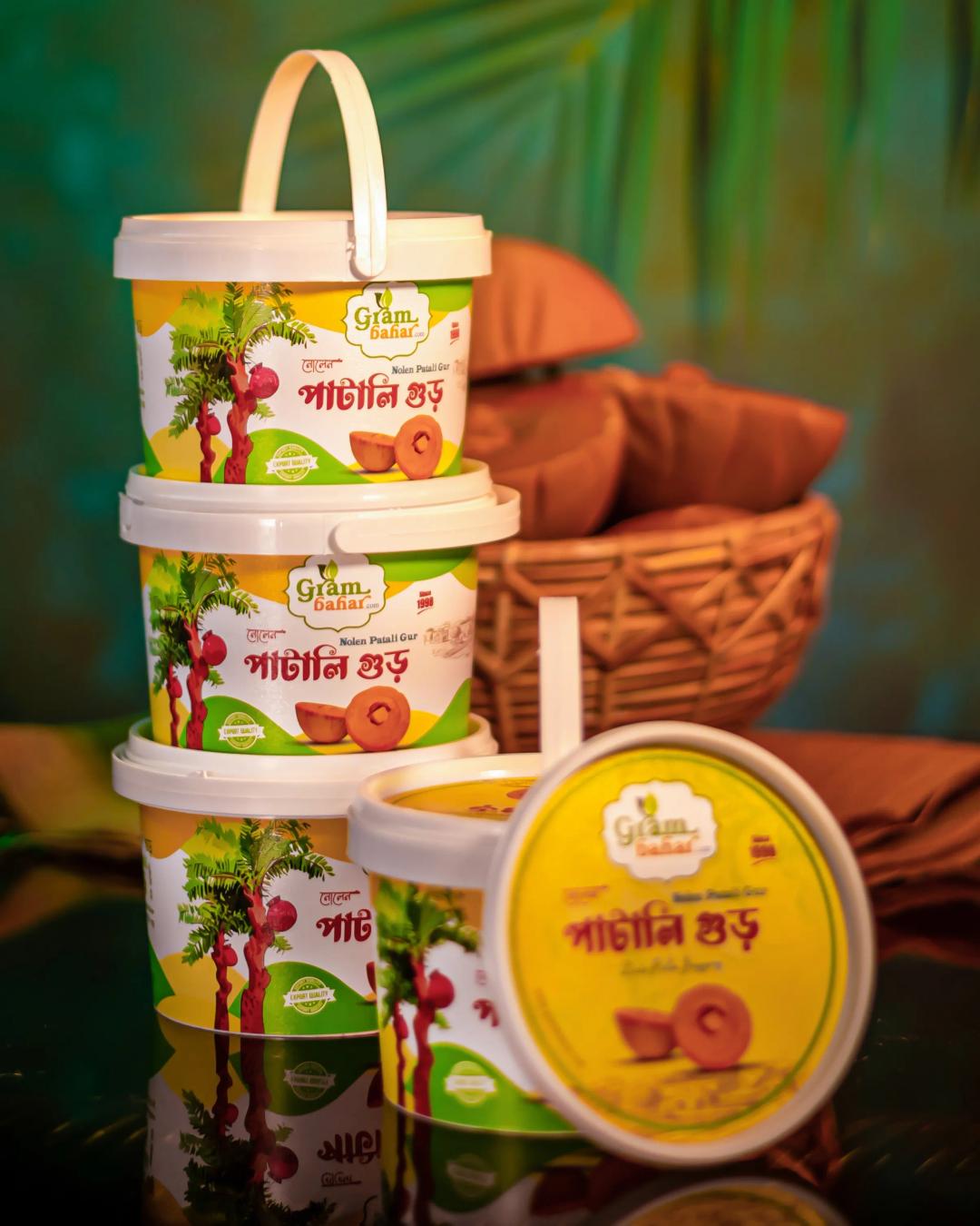 Patali Gur (Date Palm Jaggery) | 2.8kg (Pack of 4) Patali Gur (Date Palm Jaggery) | 2.8kg (Pack of 4)